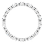Accented Eternity Band