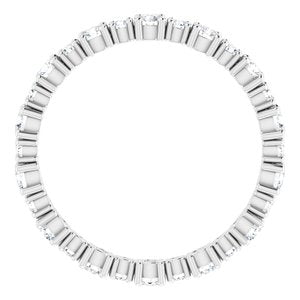Accented Eternity Band