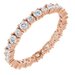 Accented Eternity Band