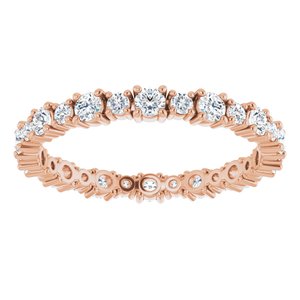 Accented Eternity Band