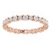 Accented Eternity Band