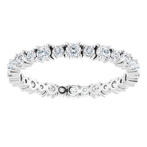 Accented Eternity Band