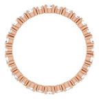 Accented Eternity Band