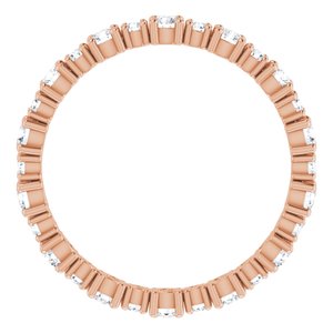 Accented Eternity Band