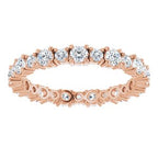 Accented Eternity Band
