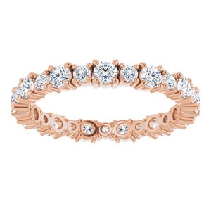 Accented Eternity Band