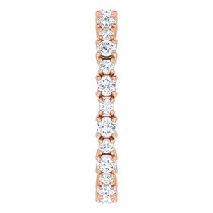 Accented Eternity Band