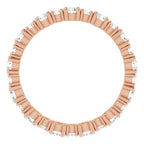 Accented Eternity Band