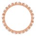 Accented Eternity Band