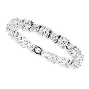 Accented Eternity Band