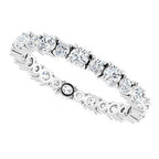 Accented Eternity Band