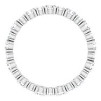 Accented Eternity Band