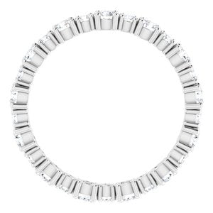 Accented Eternity Band