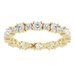 Accented Eternity Band
