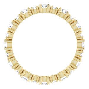 Accented Eternity Band