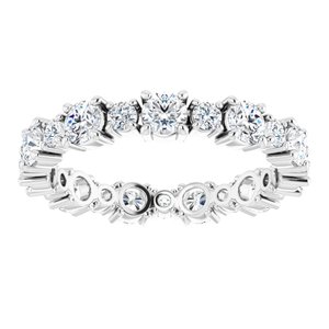 Accented Eternity Band