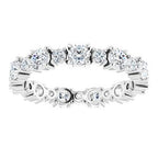 Accented Eternity Band