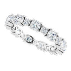 Accented Eternity Band