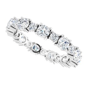 Accented Eternity Band