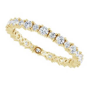 Accented Eternity Band