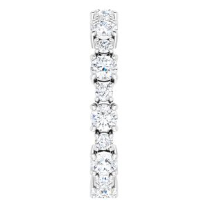 Accented Eternity Band