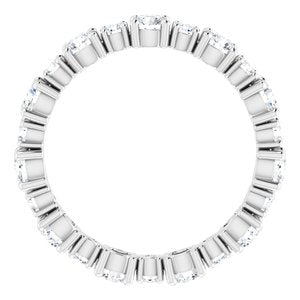 Accented Eternity Band