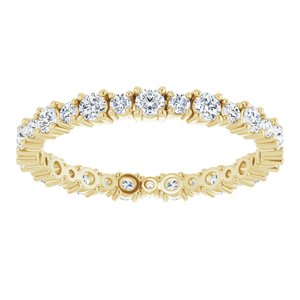 Accented Eternity Band