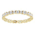 Accented Eternity Band