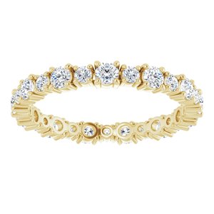 Accented Eternity Band