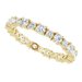 Accented Eternity Band