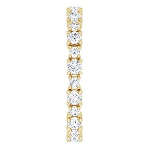 Accented Eternity Band