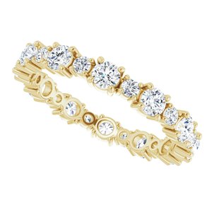 Accented Eternity Band