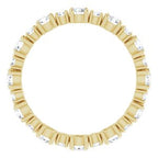 Accented Eternity Band
