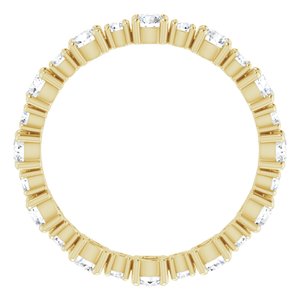 Accented Eternity Band
