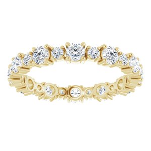 Accented Eternity Band