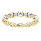 Accented Eternity Band