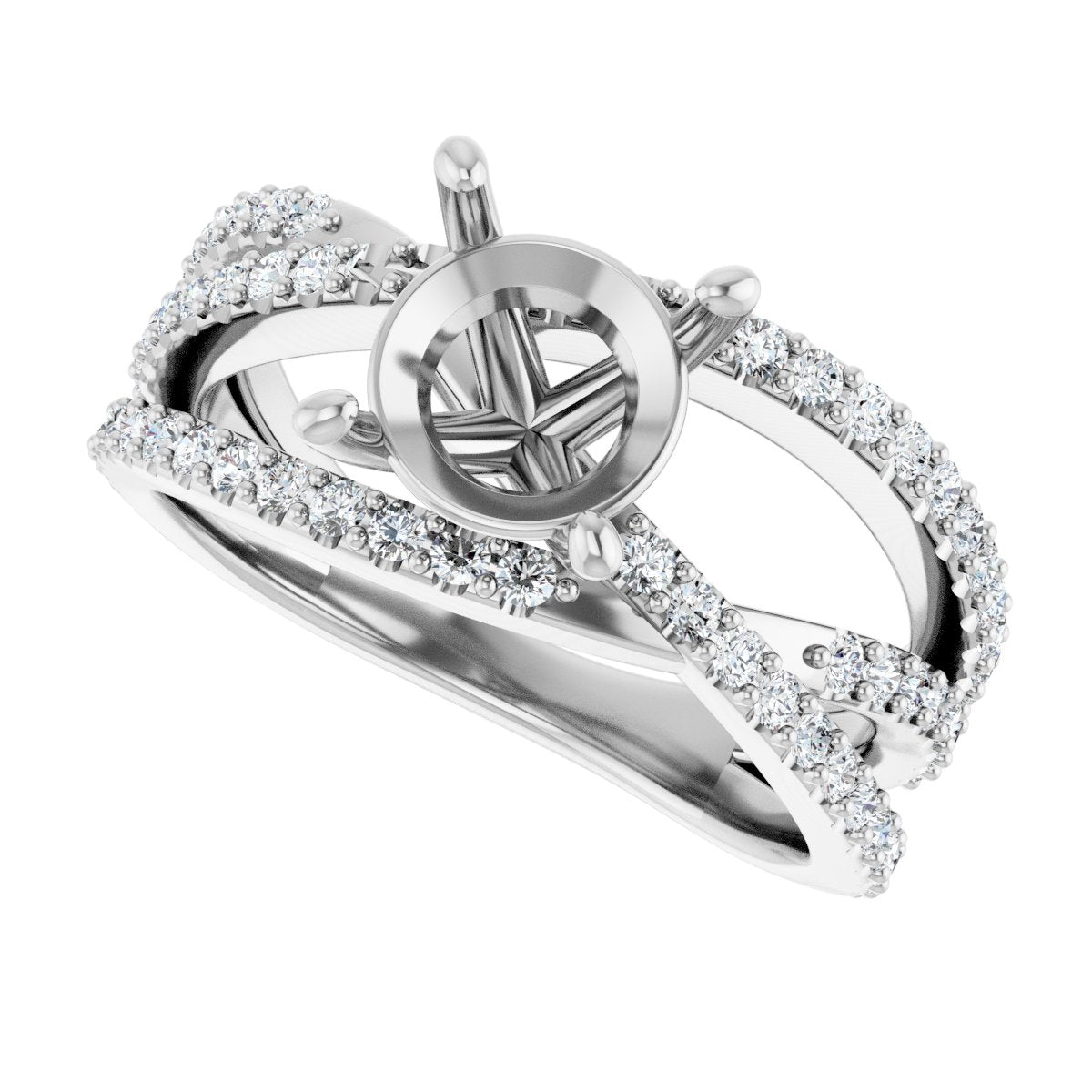Accented Engagement Ring