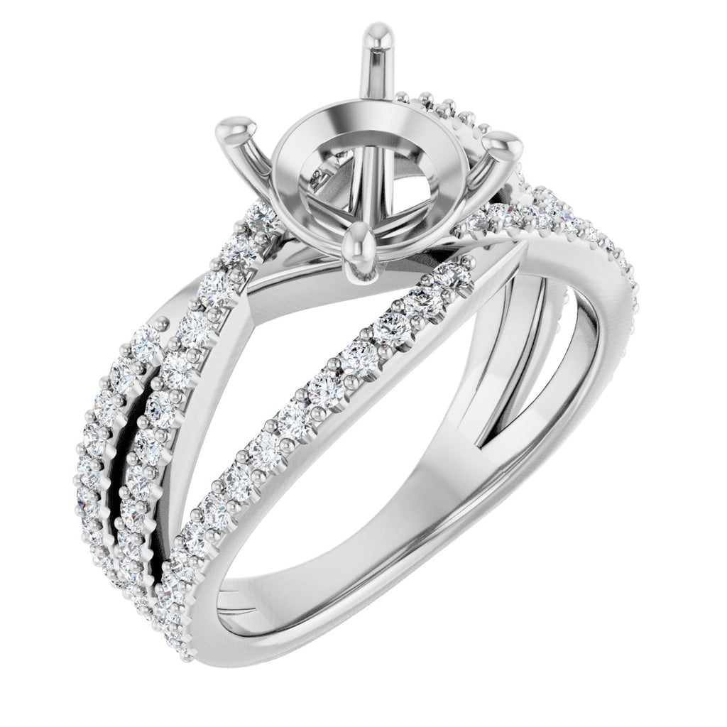 Accented Engagement Ring