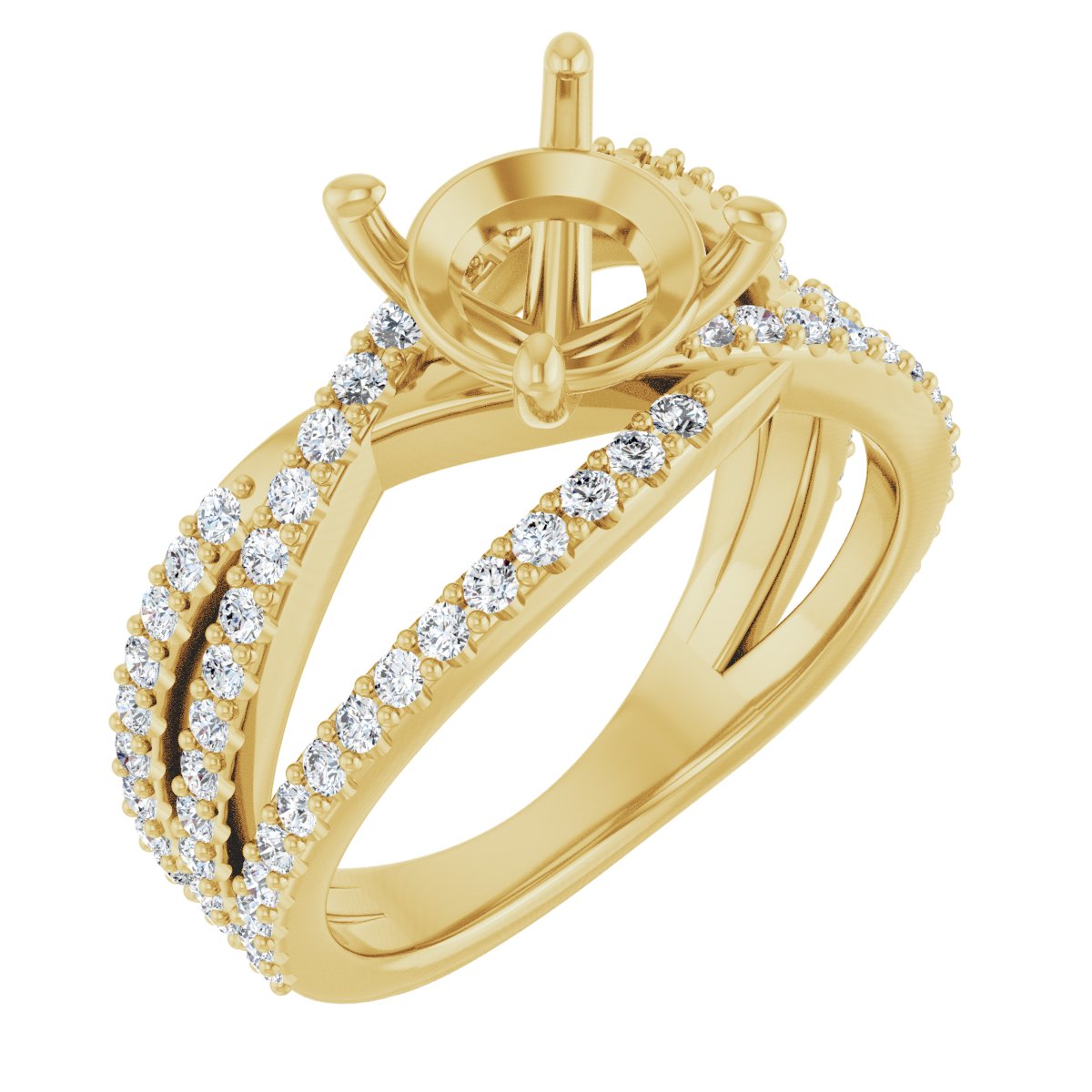 Accented Engagement Ring