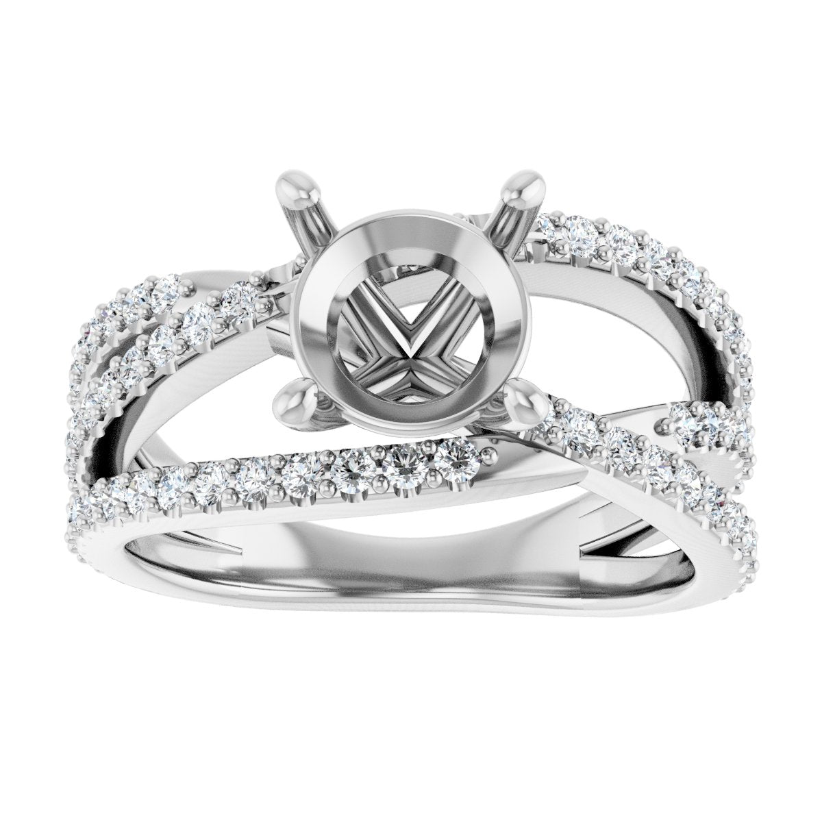 Accented Engagement Ring