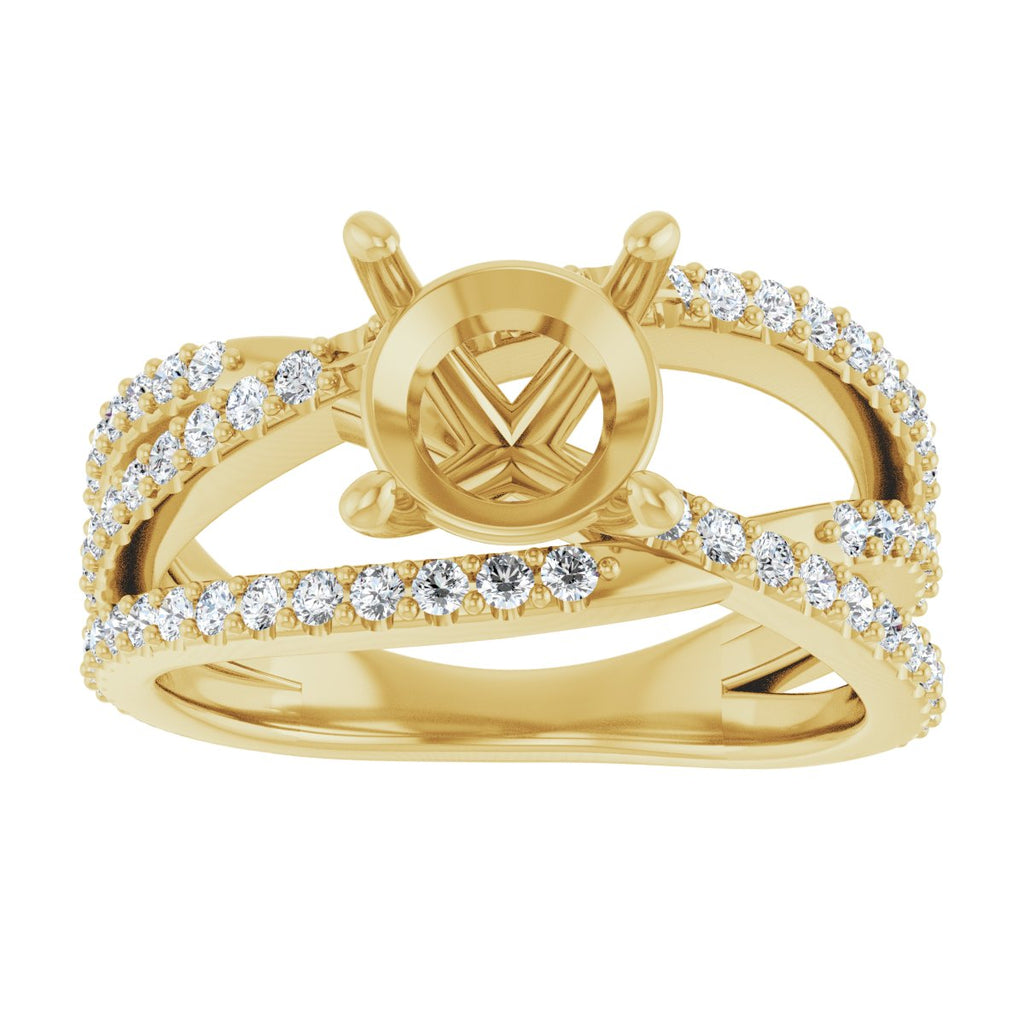 Accented Engagement Ring