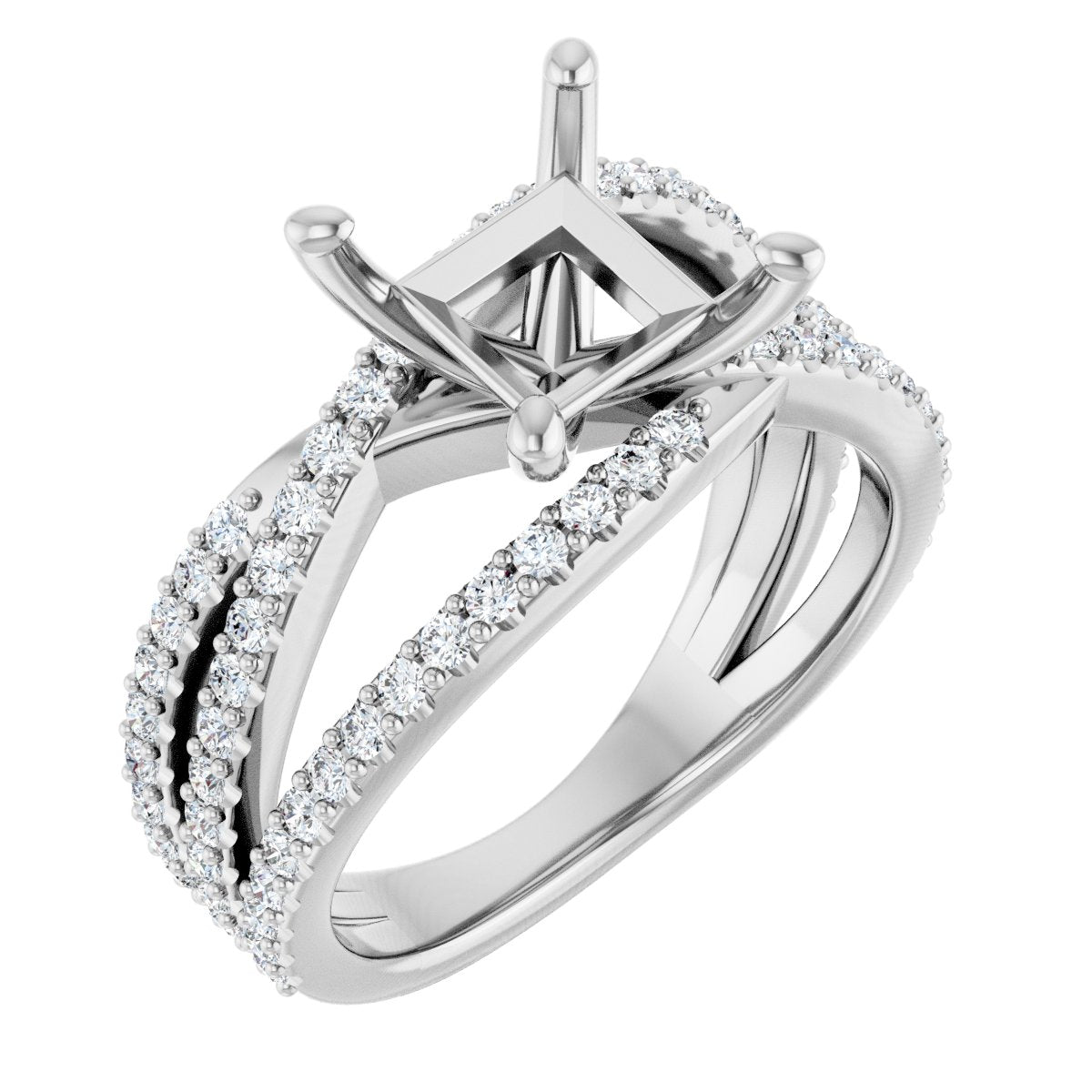 Accented Engagement Ring