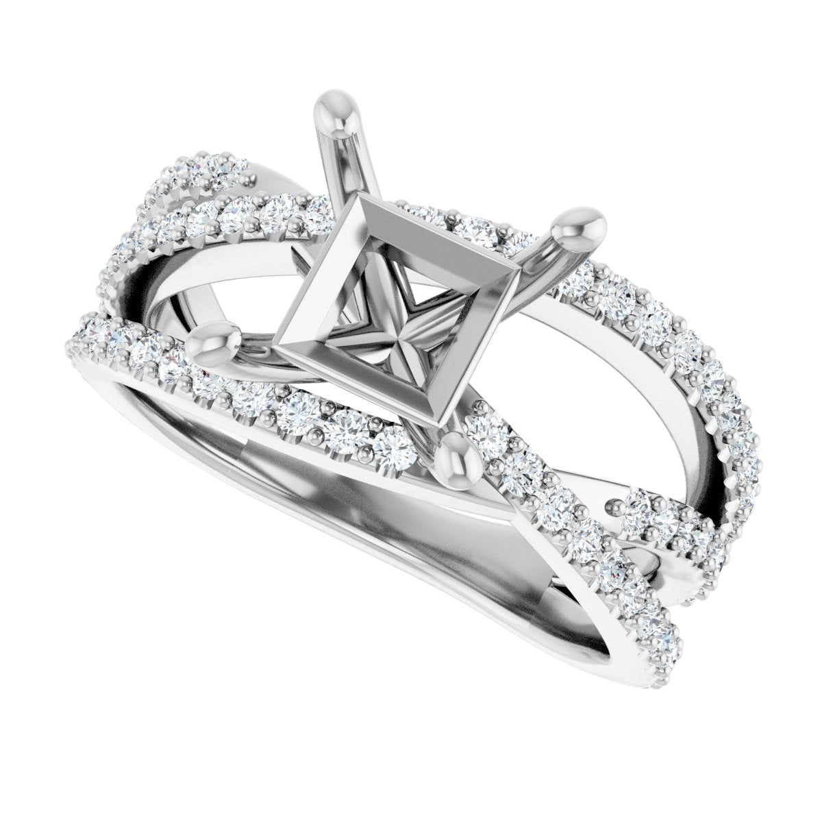 Accented Engagement Ring