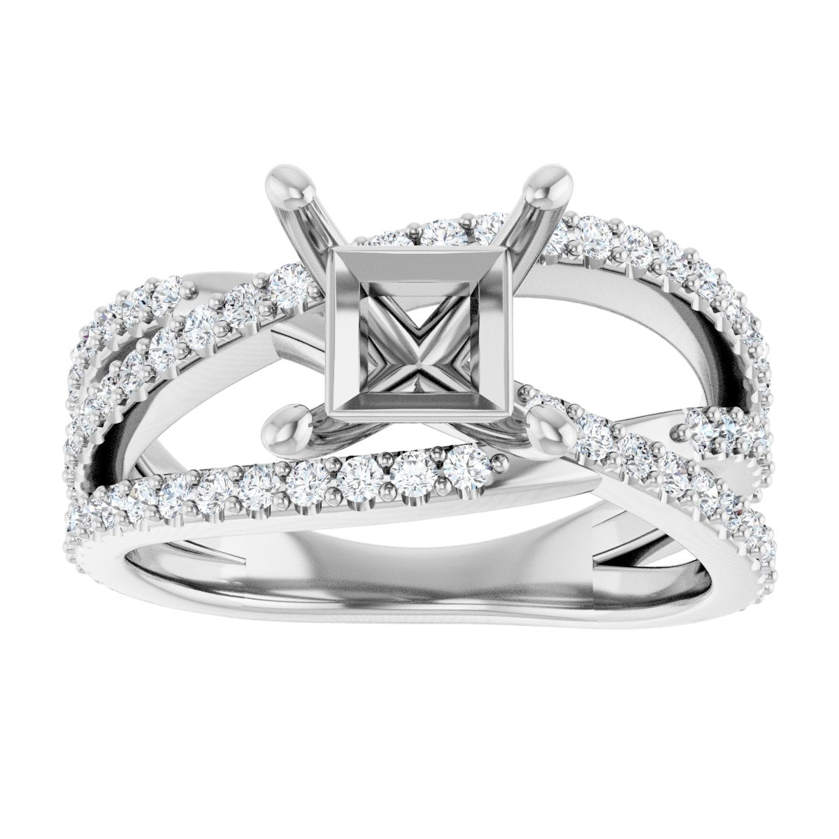 Accented Engagement Ring