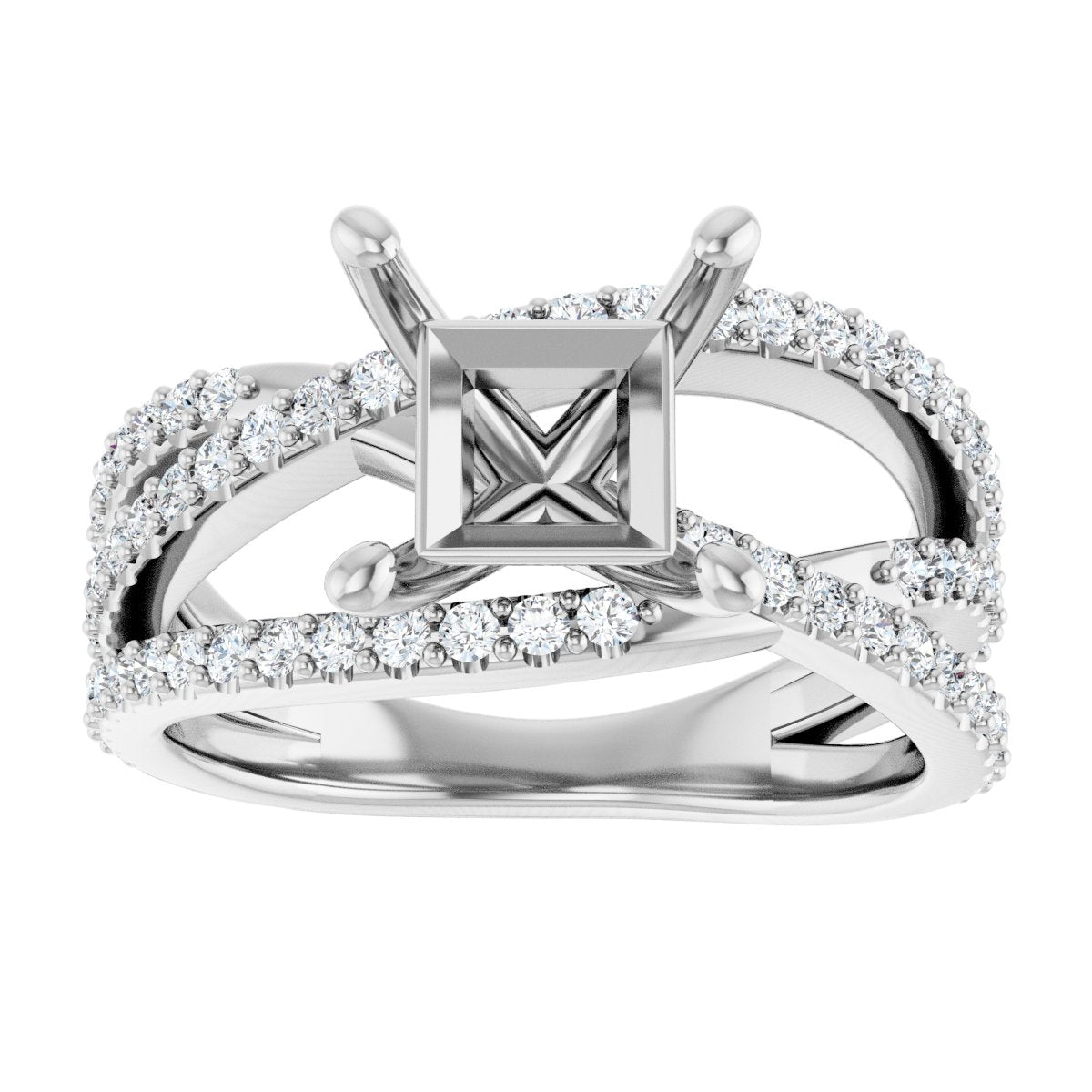 Accented Engagement Ring