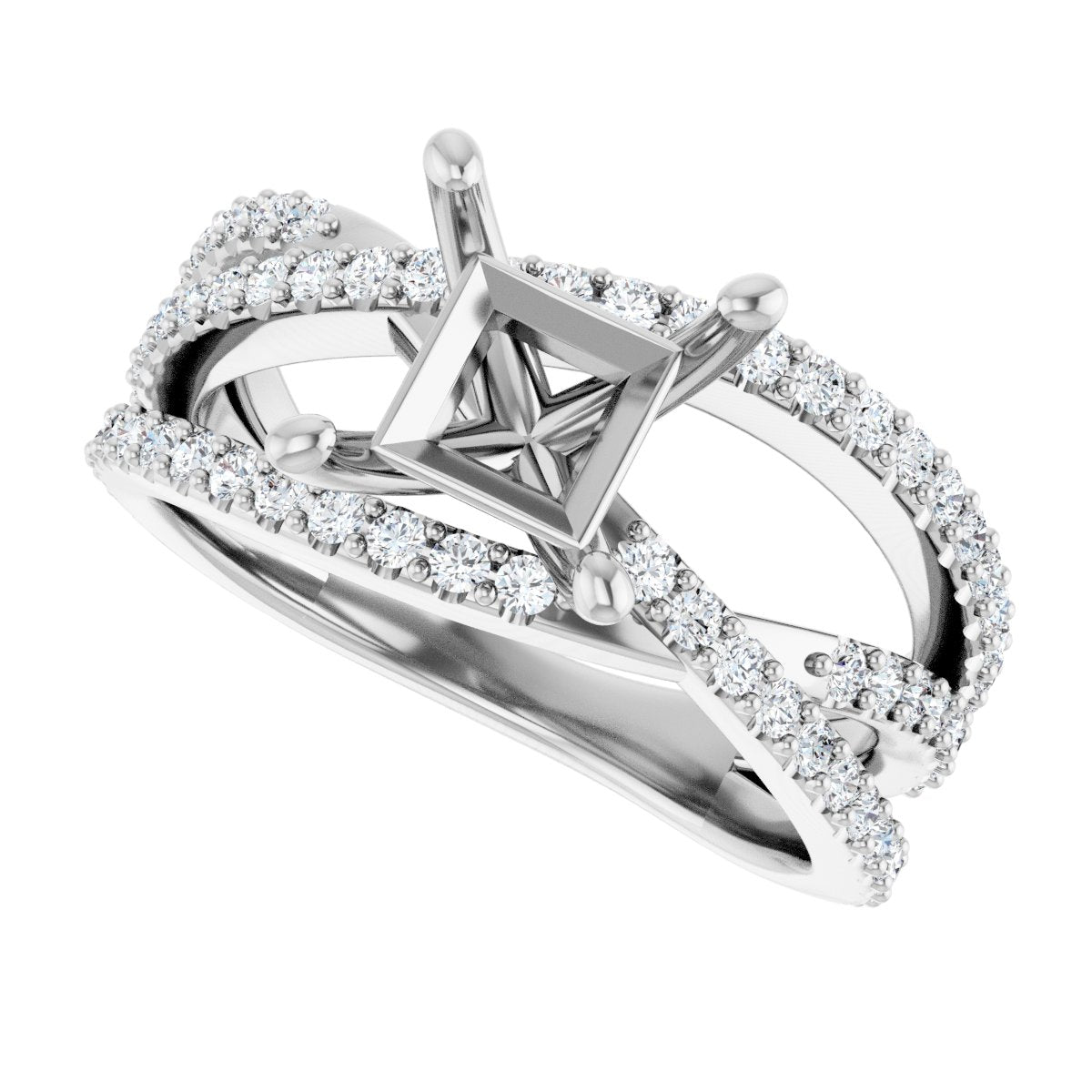 Accented Engagement Ring