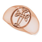 Celtic-Inspired Cross Ring