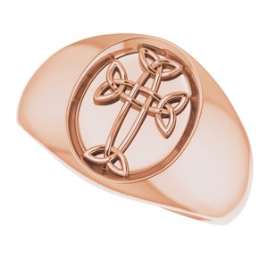 Celtic-Inspired Cross Ring