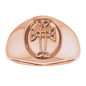 Celtic-Inspired Cross Ring