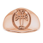 Celtic-Inspired Cross Ring